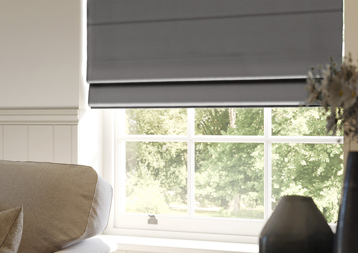 Norleigh, Charcoal - Twist&Fit Roman Blind - Image 5